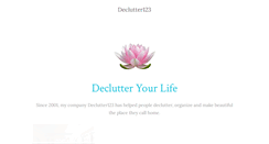 Desktop Screenshot of declutter123.com