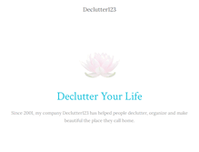 Tablet Screenshot of declutter123.com